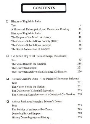 Cultural History of English in India Semester 7, Burdwan University Major Course (ENGL7011)