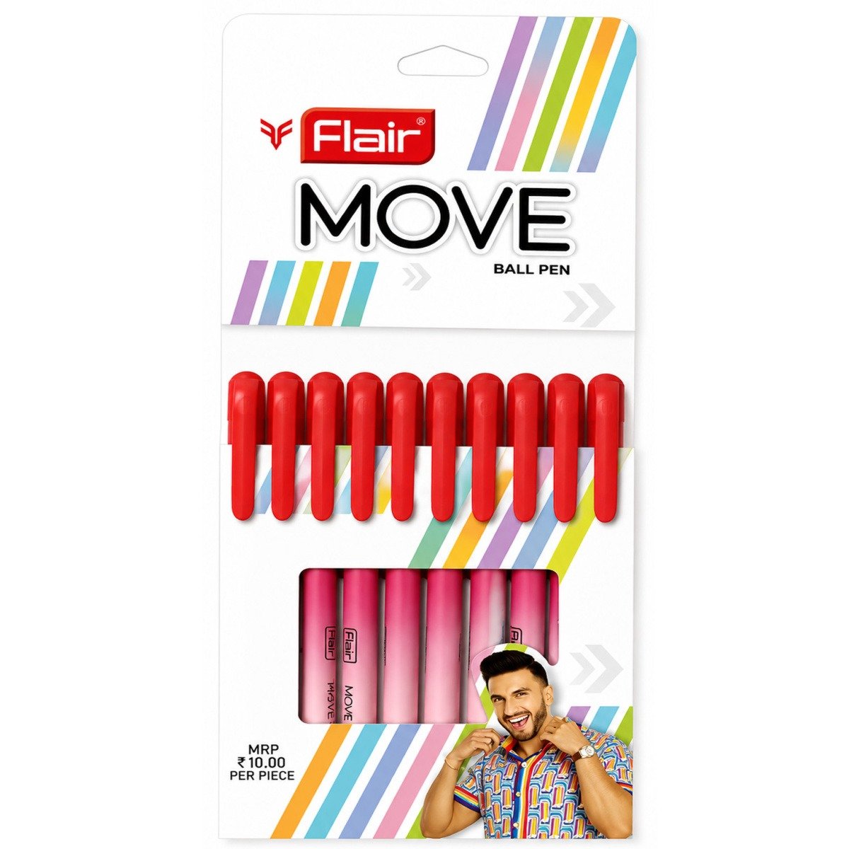 Flair Move Ballpoint Pens | Red Ink