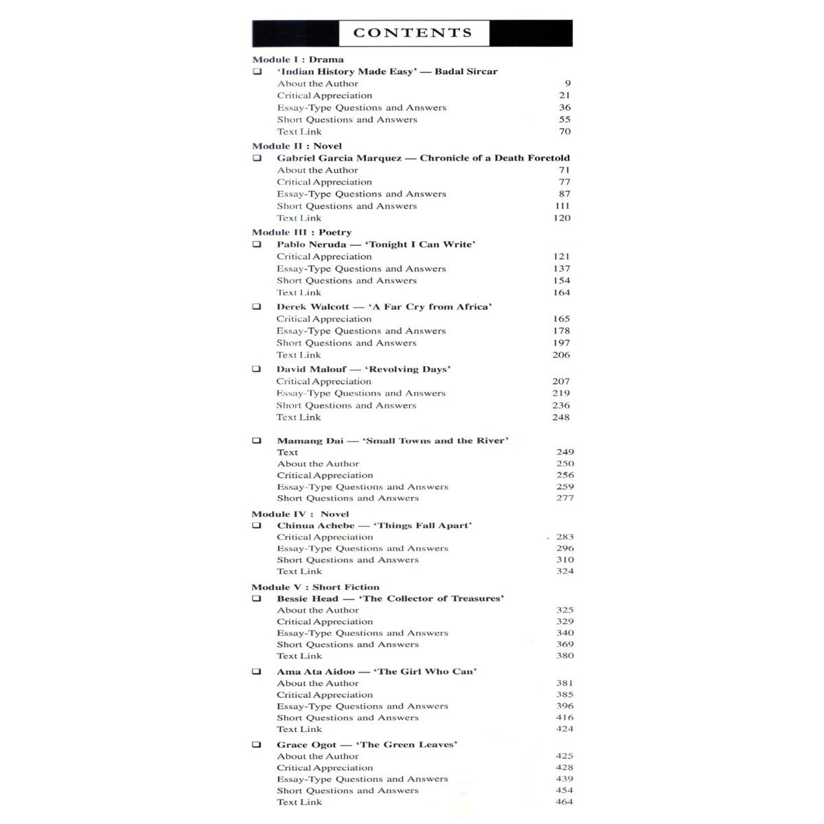 Post Colonial Literatures DS 16, Semester 7 | West Bengal State University