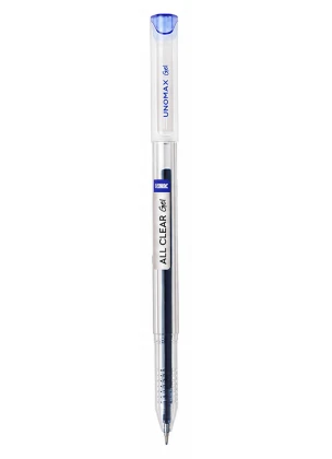 Unomax All Clear Gel Pens | Blue Ink
