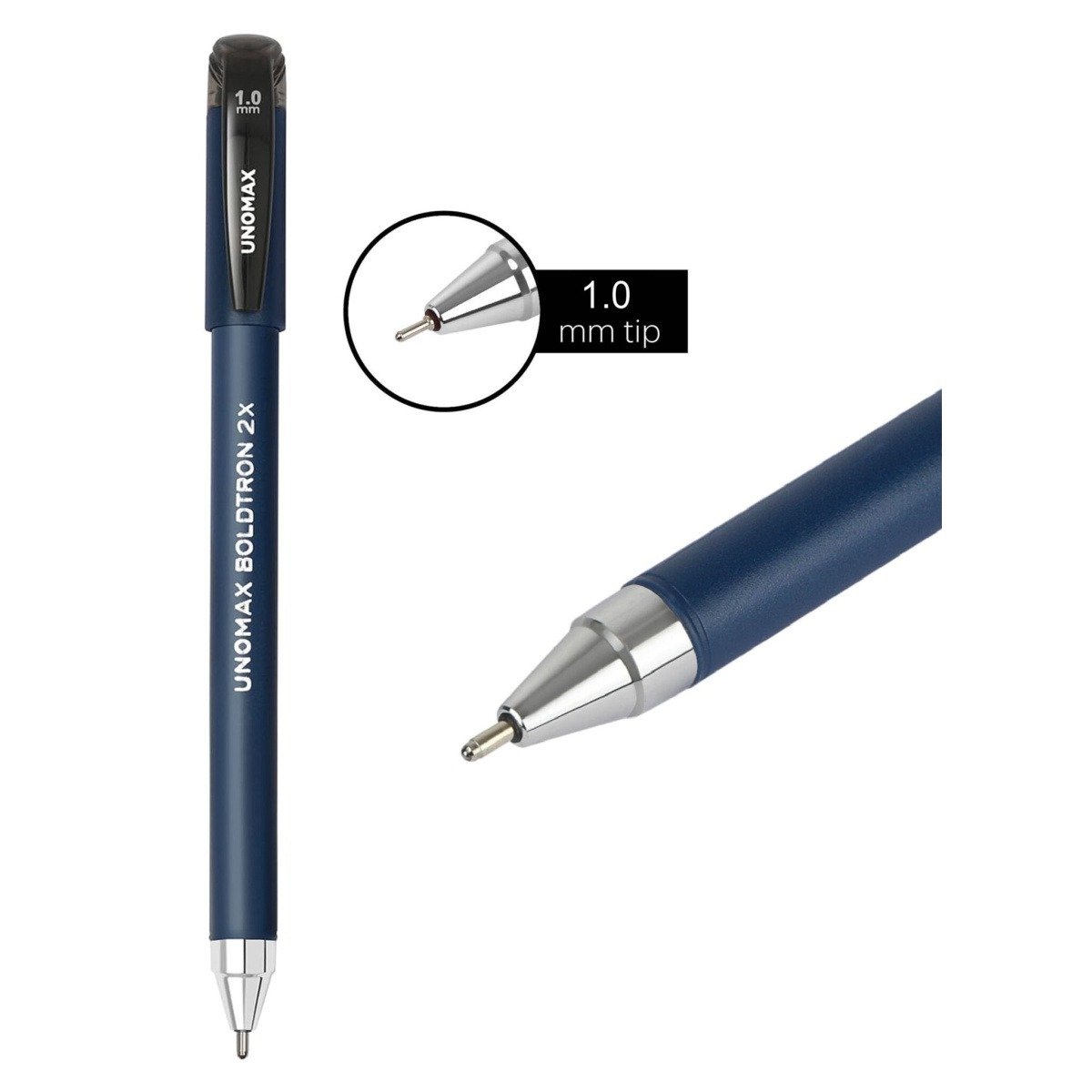Unomax Boldtron 2X Liquid Ballpoints Pens | Black Ink