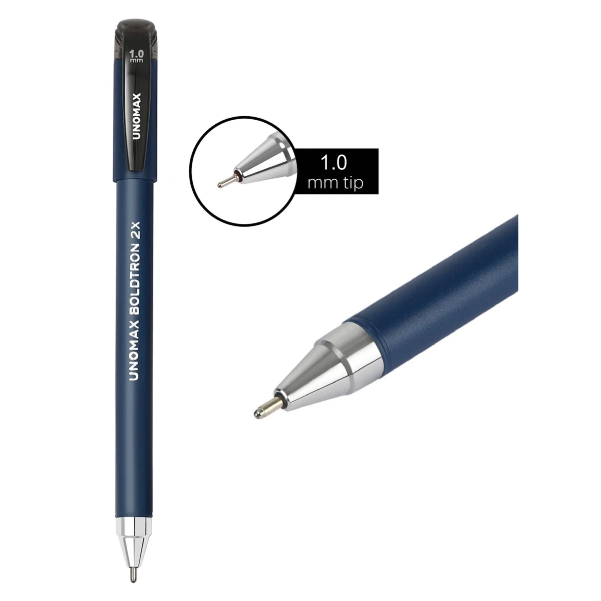 Unomax Boldtron 2X Liquid Ballpoints Pens | Black Ink