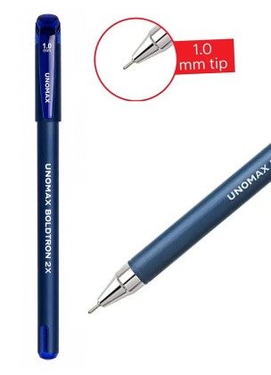 Unomax Boldtron 2X Liquid Ballpoint Pens | Blue Ink