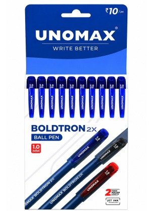 Unomax Boldtron 2X Liquid Ballpoint Pens | Blue Ink