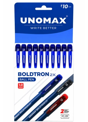 Unomax Boldtron 2X Liquid Ballpoint Pens | Blue Ink