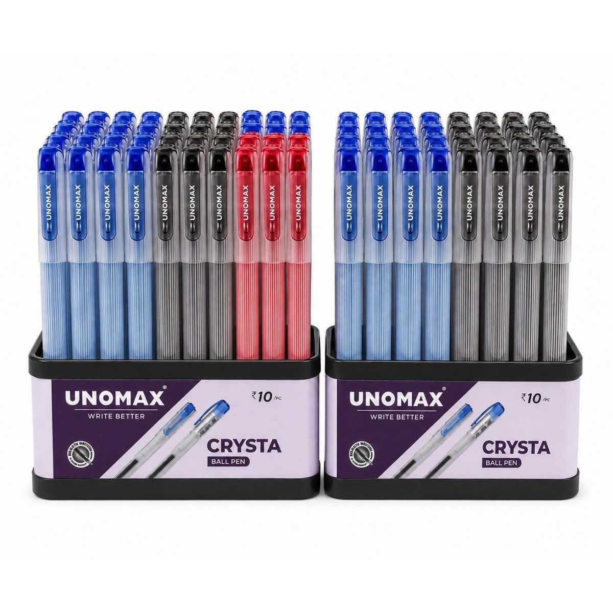 Unomax Crysta Ballpoint Pens | 100 Pcs