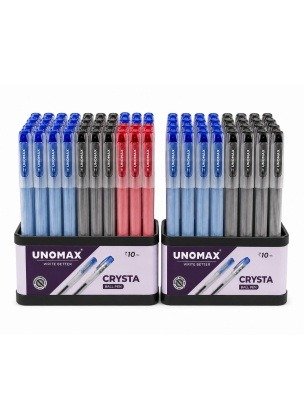 Unomax Crysta Ballpoint Pens | 100 Pcs