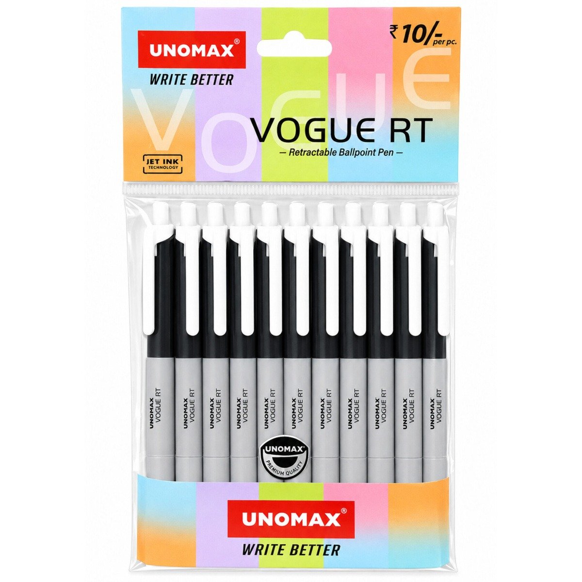 Unomax Vogue RT Ballpoints Pens | Black Ink