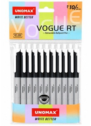 Unomax Vogue RT Ballpoints Pens | Black Ink