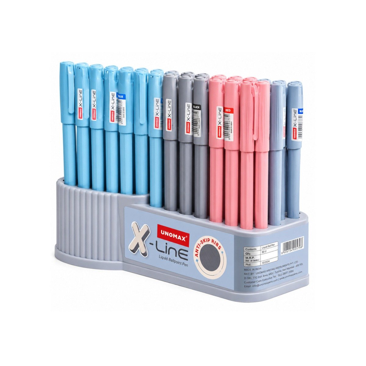 Unomax X Line Liquid Ballpoint Pens | 100 Pcs