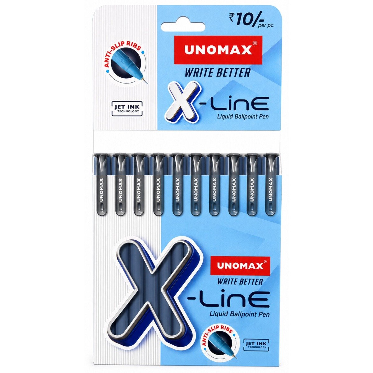 Unomax X line Liquid Ballpoint Pens | Black Ink