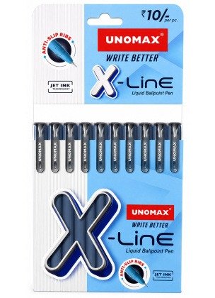 Unomax X line Liquid Ballpoint Pens | Black Ink