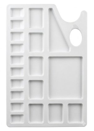 Anvis Premium Plastic Artist Colour Mixing palette (Rectangle Medium Eco)