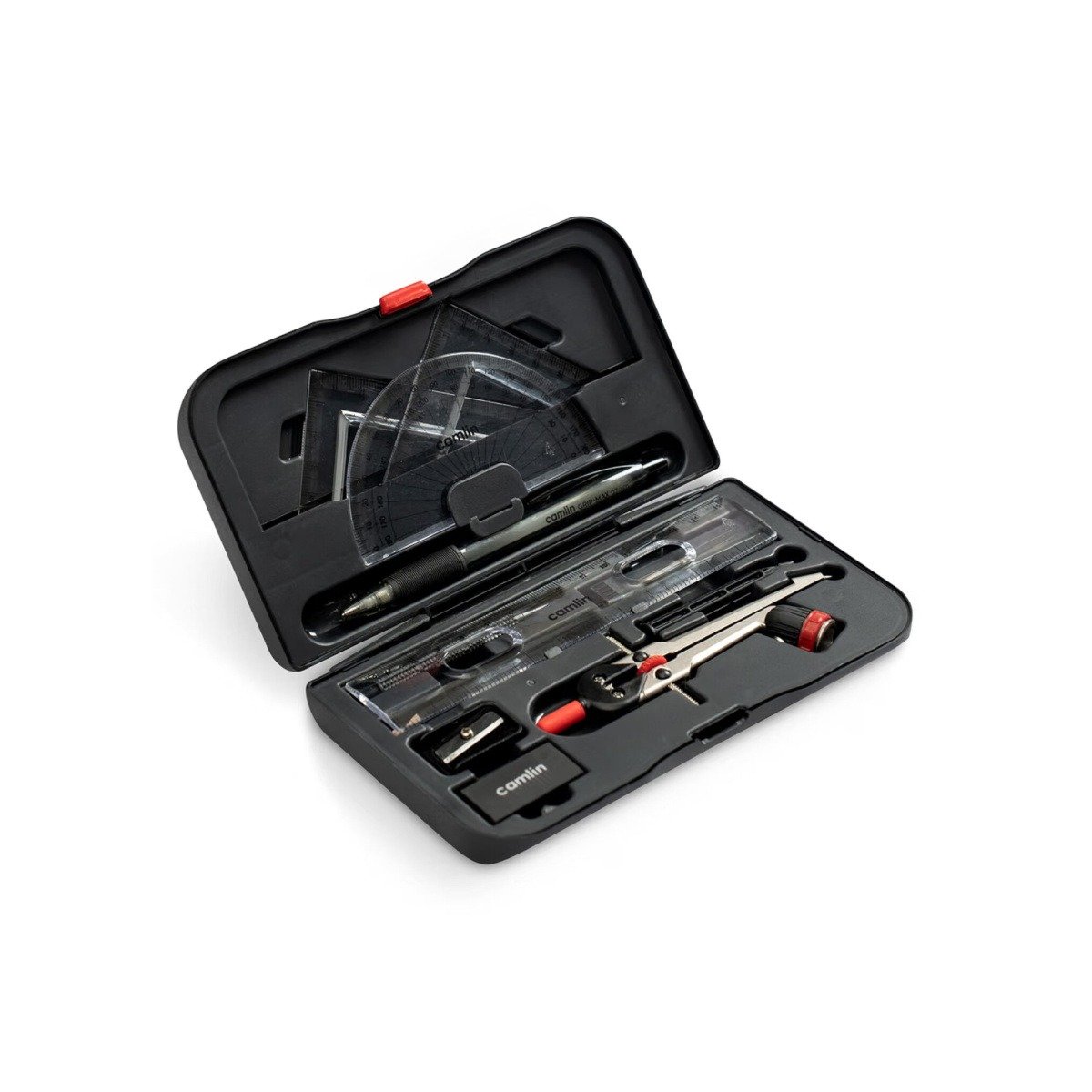 Camlin Scholar Pro Geometry Box - 12-Piece Set | Premium Geometry Box Kit for School kids | Ideal for Learning and Precision | Pack of 1