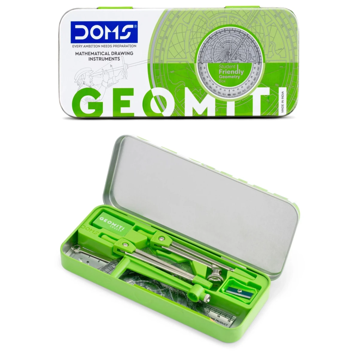 DOMS Geomiti Mathematical Drawing Instruments (Geometry Box)
