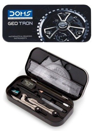 DOMS Geotron Mathematical Drawing Instruments (Geometry Box)