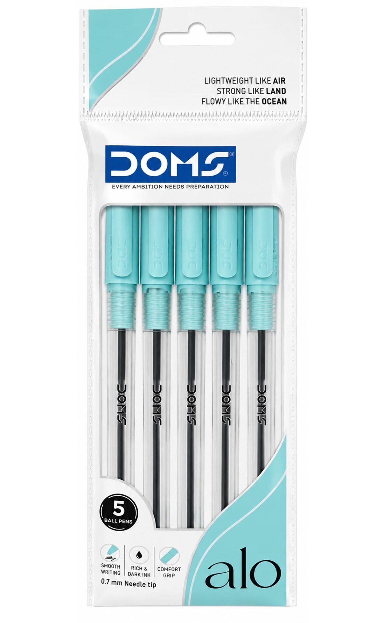 Doms ALO Ballpoint Pens, Blue Ink Doms Alo Ballpoint Pens, Blue Ink