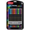 Unomax Ultron Fashion Liquid Colour Ballpoint Pens | 10 Assorted Colours