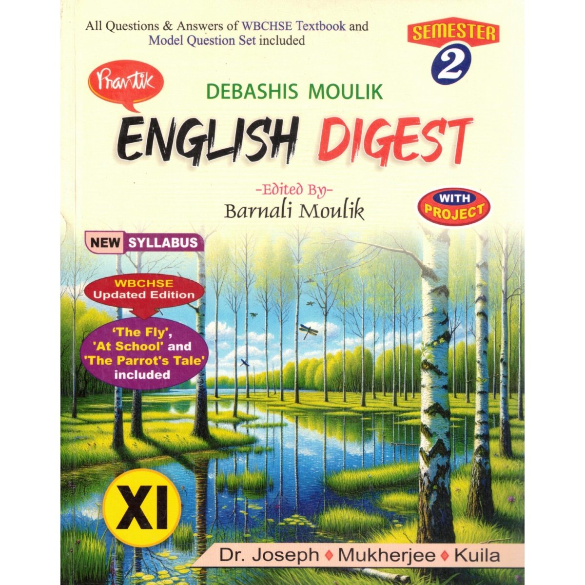 Prantik English Digest Class 11, Semester 2, 2026 By Debashis Moulik, Barnali Moulik